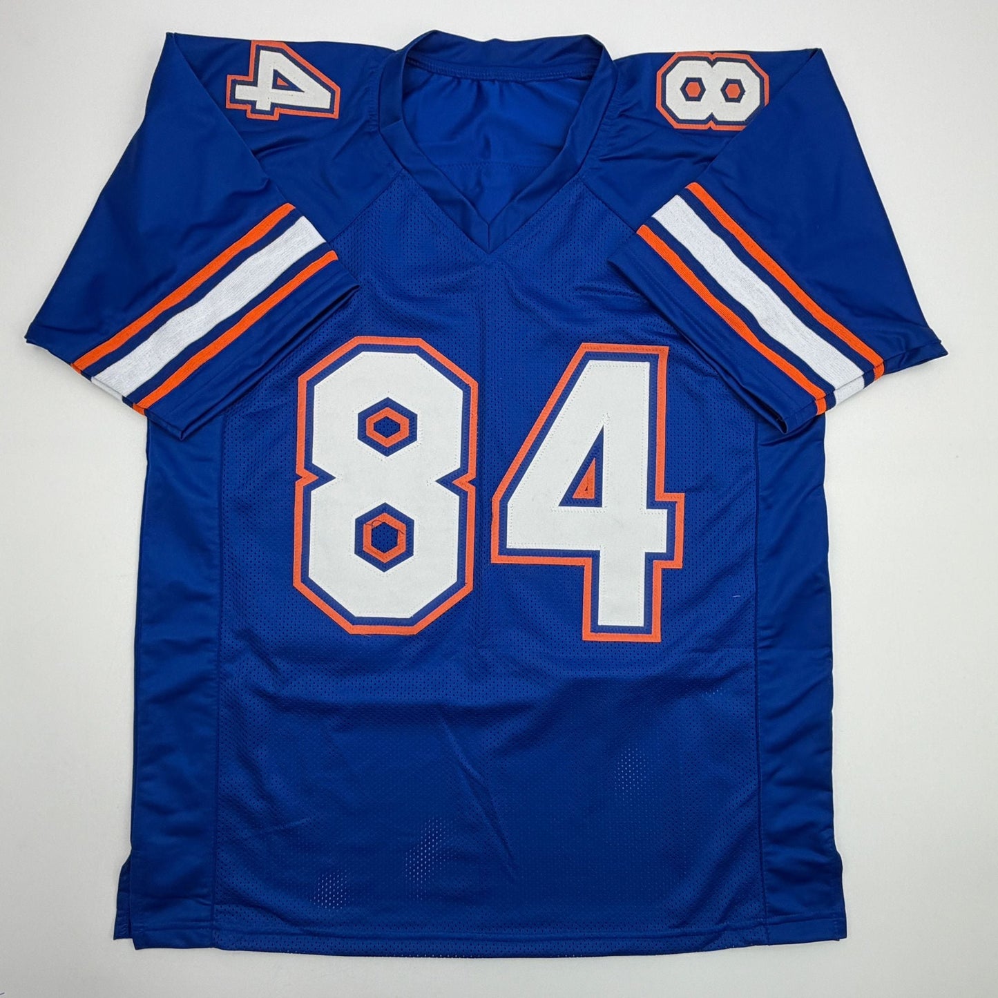 Autographed/Signed Kyle Pitts Florida Blue College Football Jersey JSA COA
