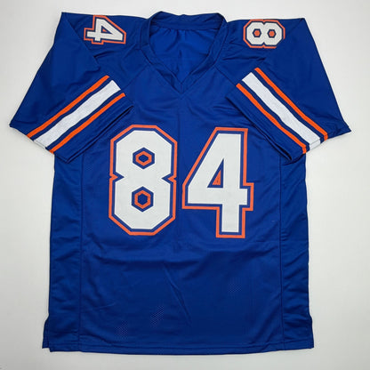 Autographed/Signed Kyle Pitts Florida Blue College Football Jersey JSA COA