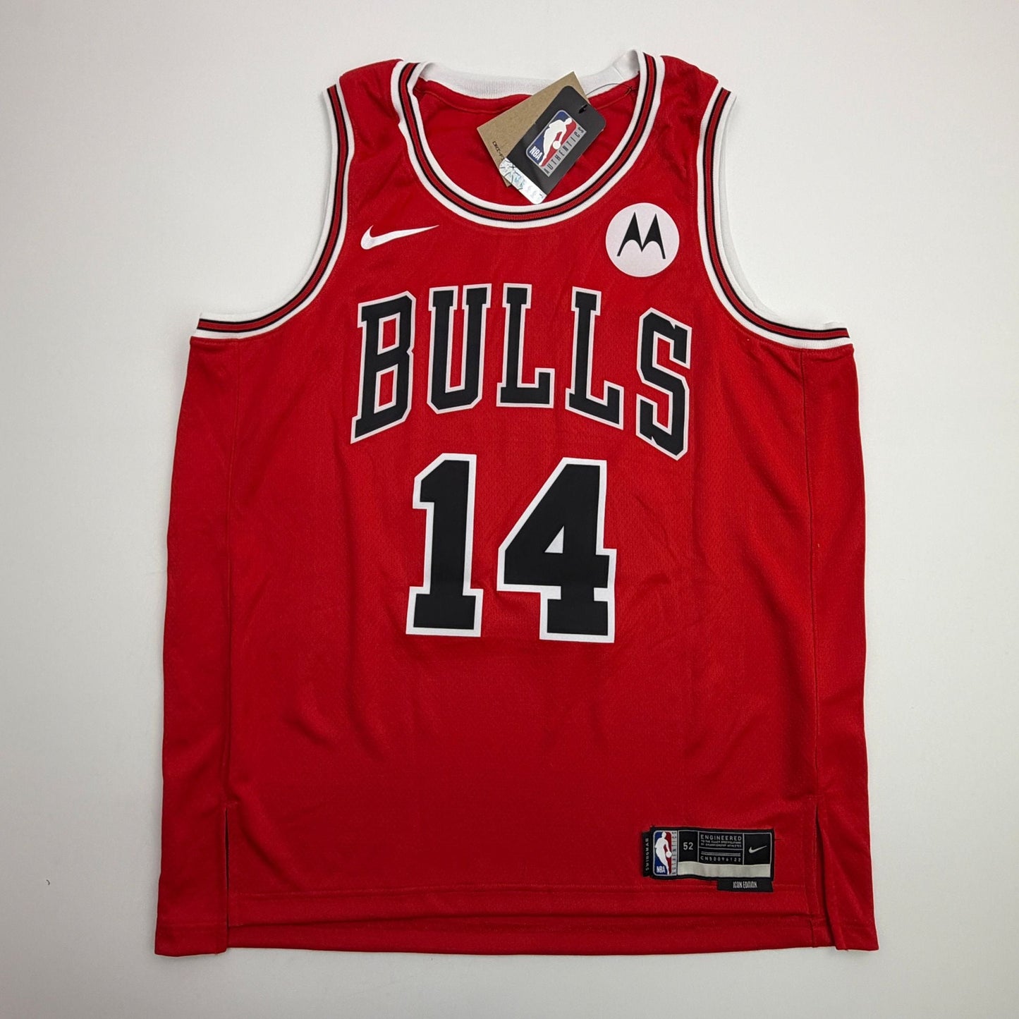 Autographed/Signed Matas Buzelis Chicago Bulls Red Authentic Basketball Jersey Panini COA