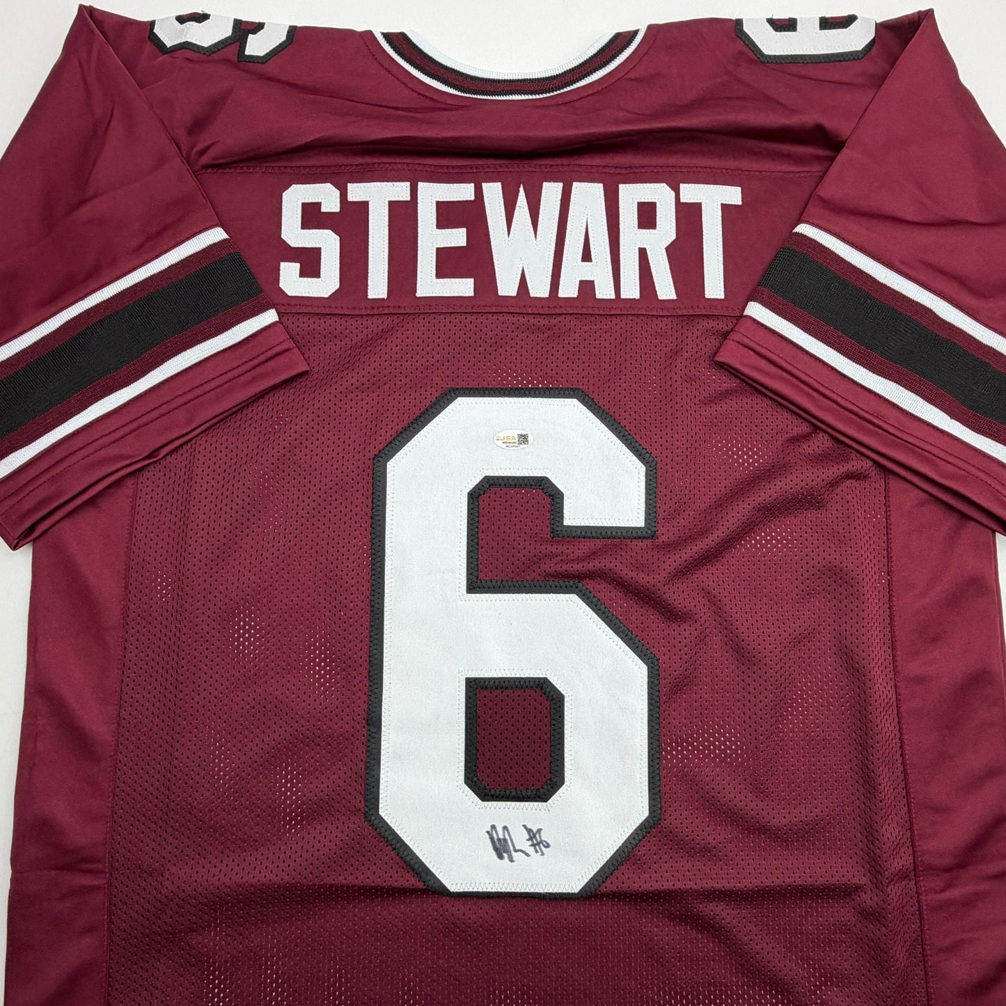 Autographed/Signed Dylan Stewart South Carolina Maroon College Football Jersey JSA COA