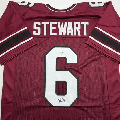 Autographed/Signed Dylan Stewart South Carolina Maroon College Football Jersey JSA COA