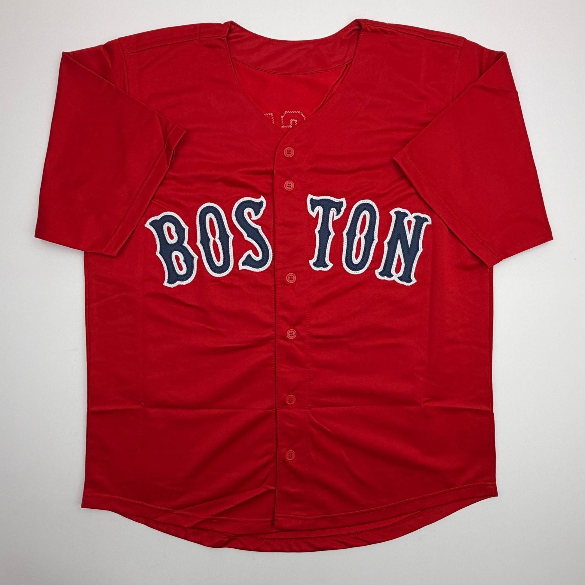Autographed/Signed Garrett Crochet Boston Red Baseball Jersey Beckett BAS COA