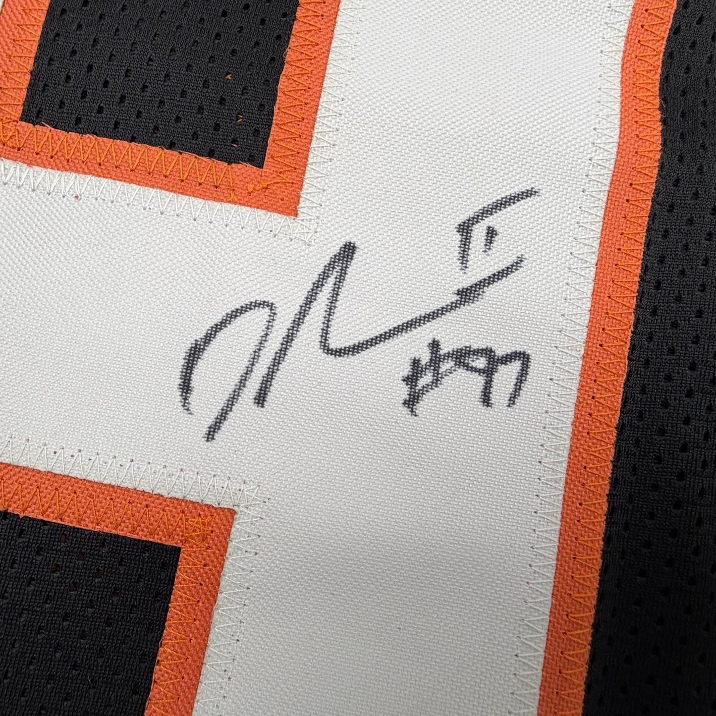 Autographed/Signed Dexter Lawrence II Cincinnati Black Football Jersey Beckett BAS COA