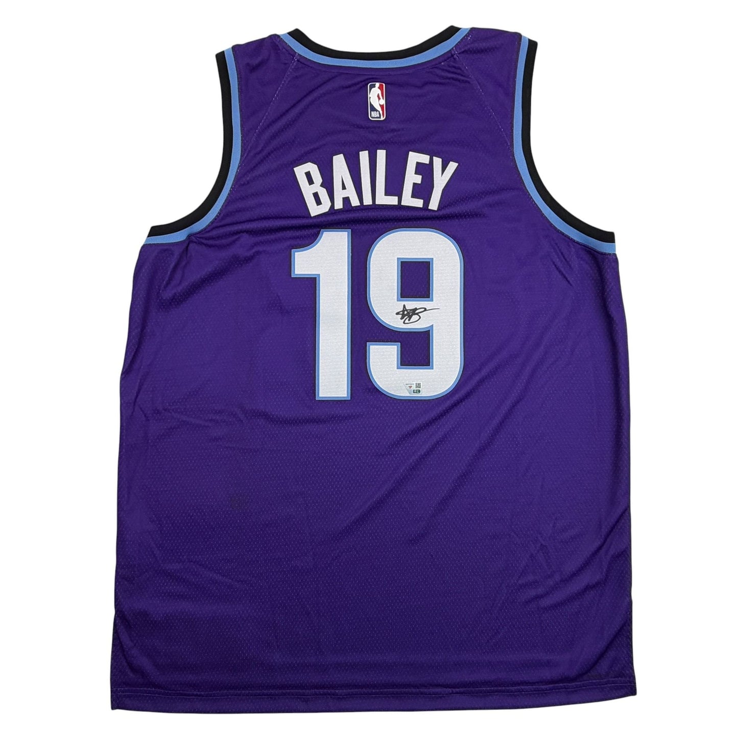 Autographed/Signed Ace Bailey Utah Jazz Purple Authentic Basketball Jersey Fanatics COA