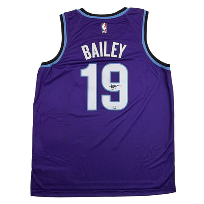 Autographed/Signed Ace Bailey Utah Jazz Purple Authentic Basketball Jersey Fanatics COA