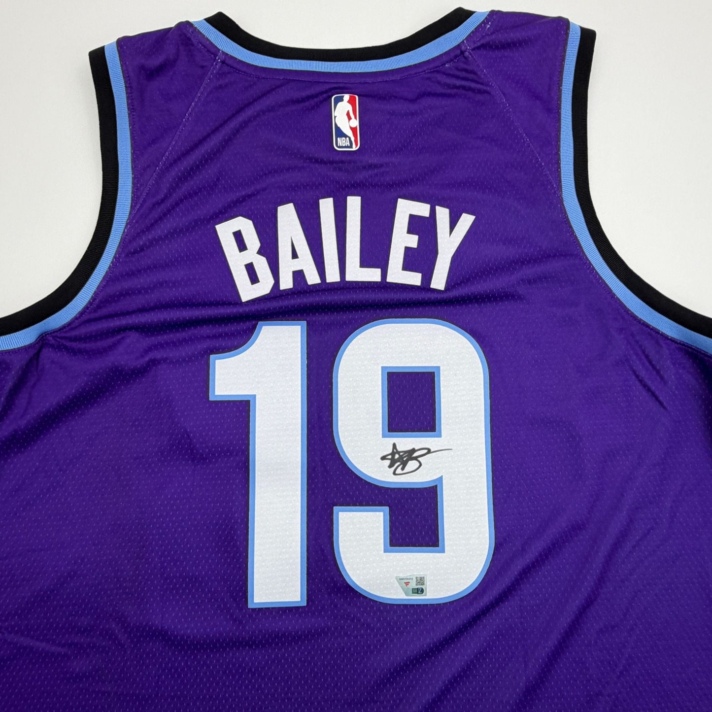 Autographed/Signed Ace Bailey Utah Jazz Purple Authentic Basketball Jersey Fanatics COA