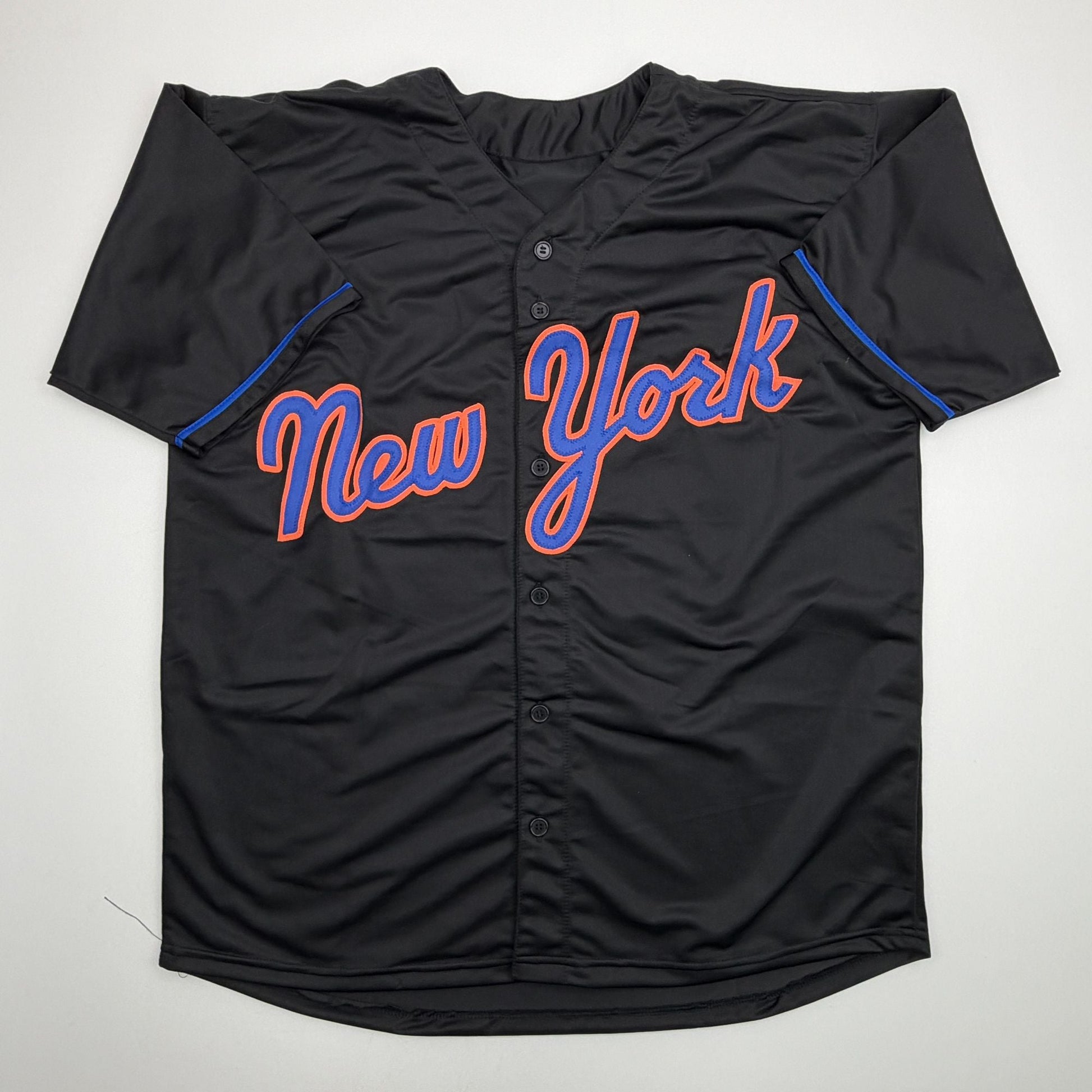 Autographed/Signed Luis Robert Jr. New York Black Baseball Jersey Beckett BAS COA