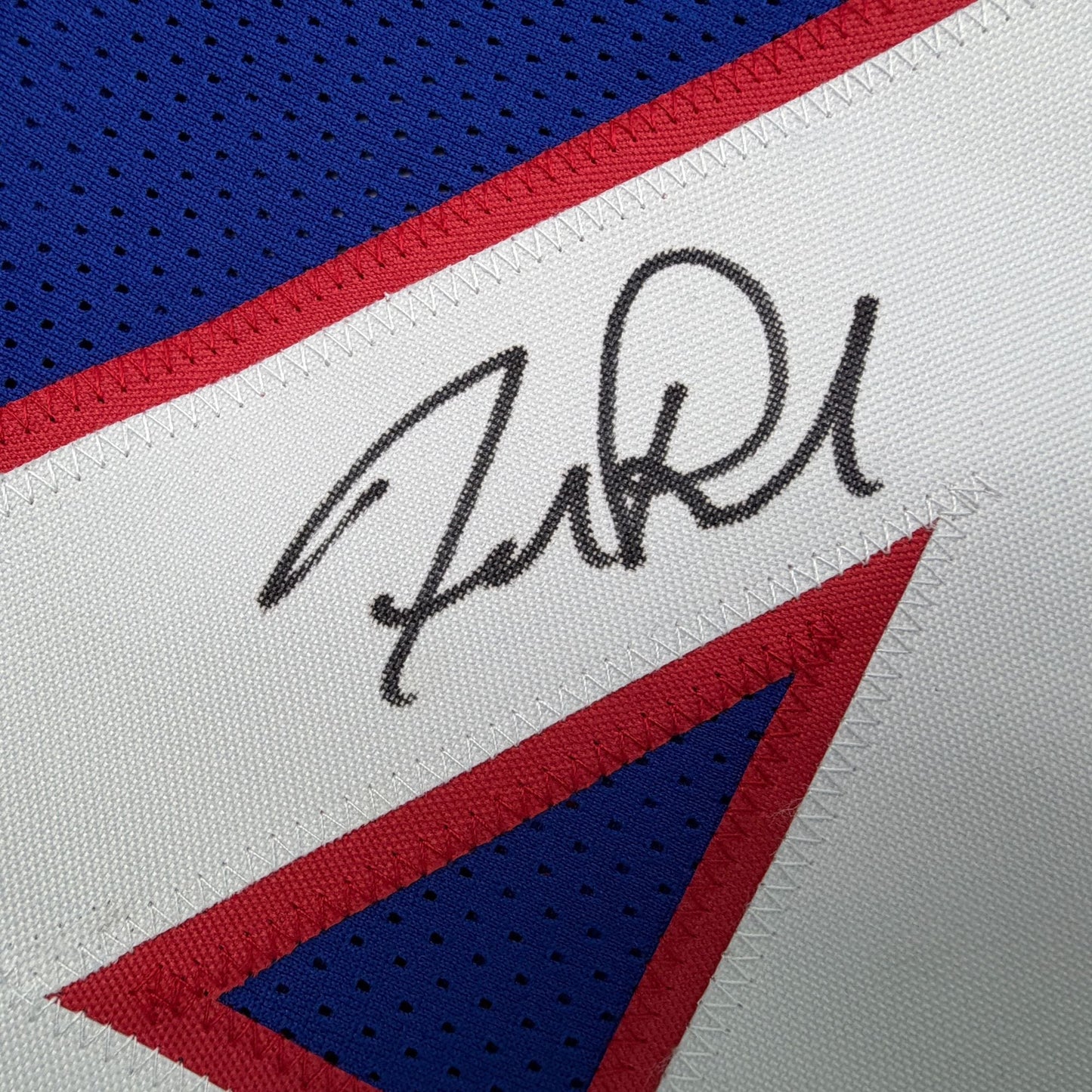 Autographed/Signed Frank Reich Buffalo Blue Football Jersey Beckett BAS COA
