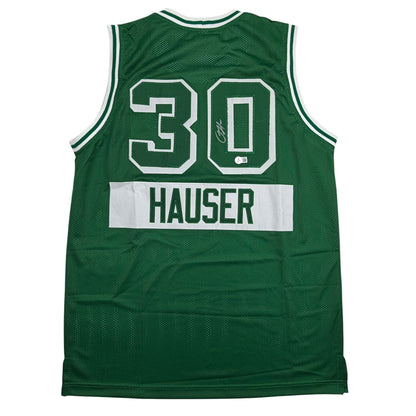 Autographed/Signed Sam Hauser Boston Green City Edition Basketball Jersey Beckett BAS COA