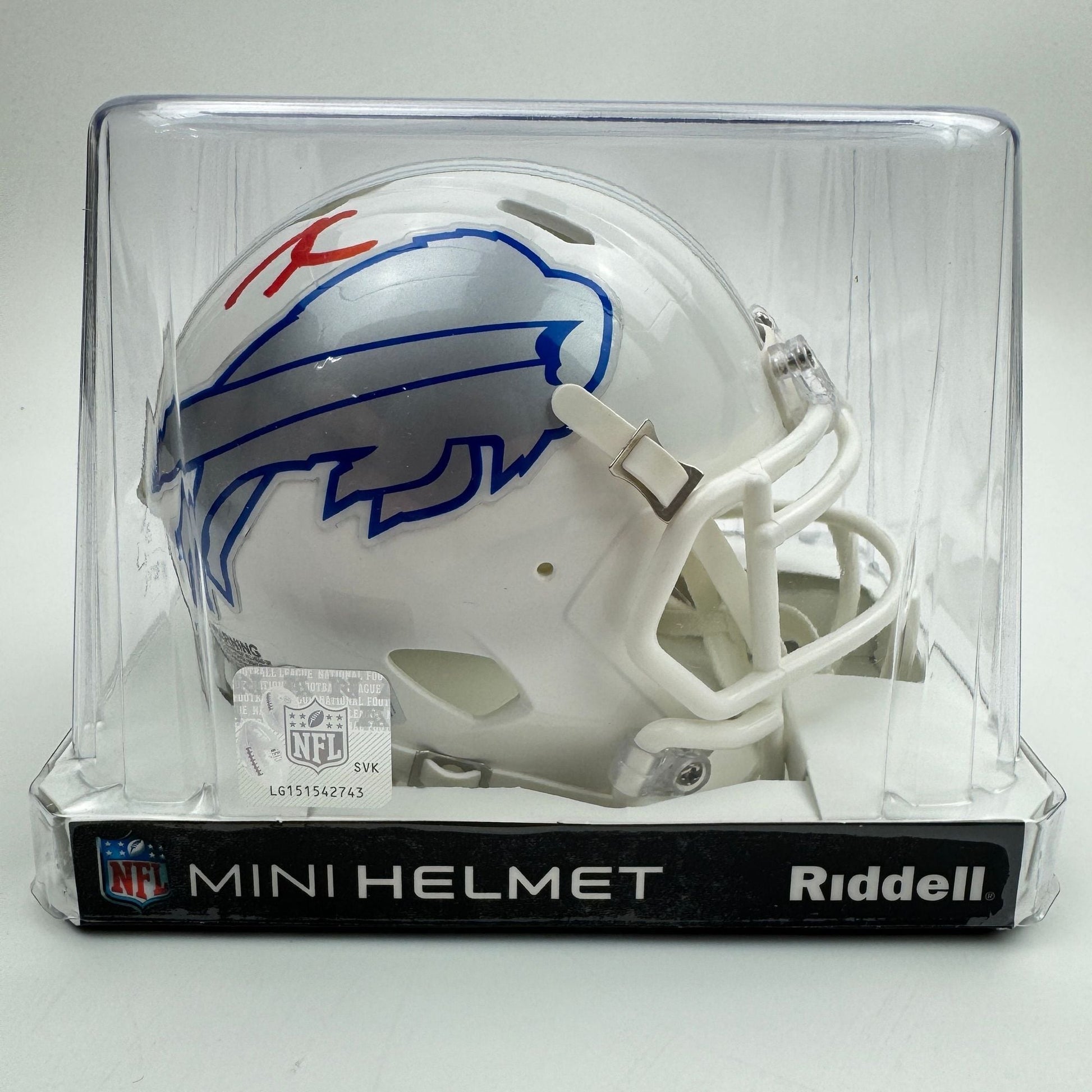 Autographed/Signed James Cook Buffalo Bills Rivals Mini Football Helmet JSA COA