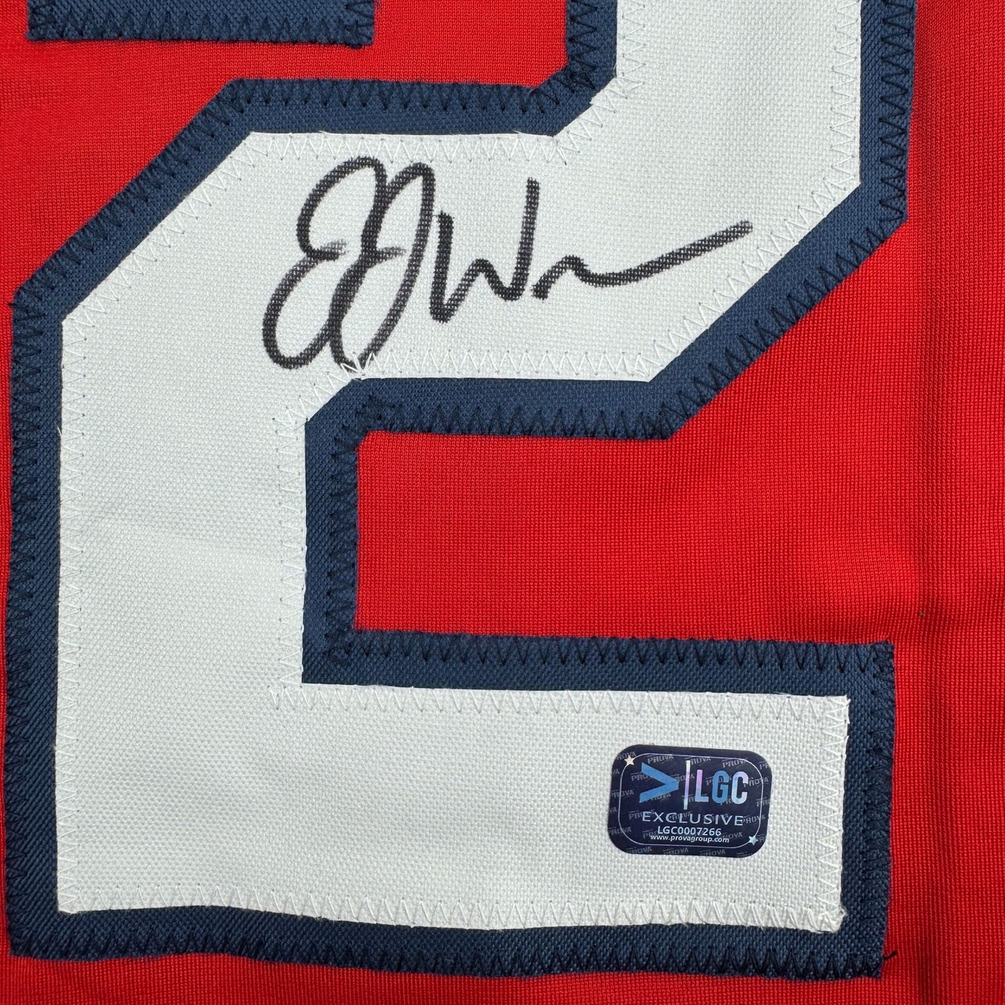 Autographed/Signed J.J. JJ Wetherholt St. Louis Red Baseball Jersey LCG Hologram