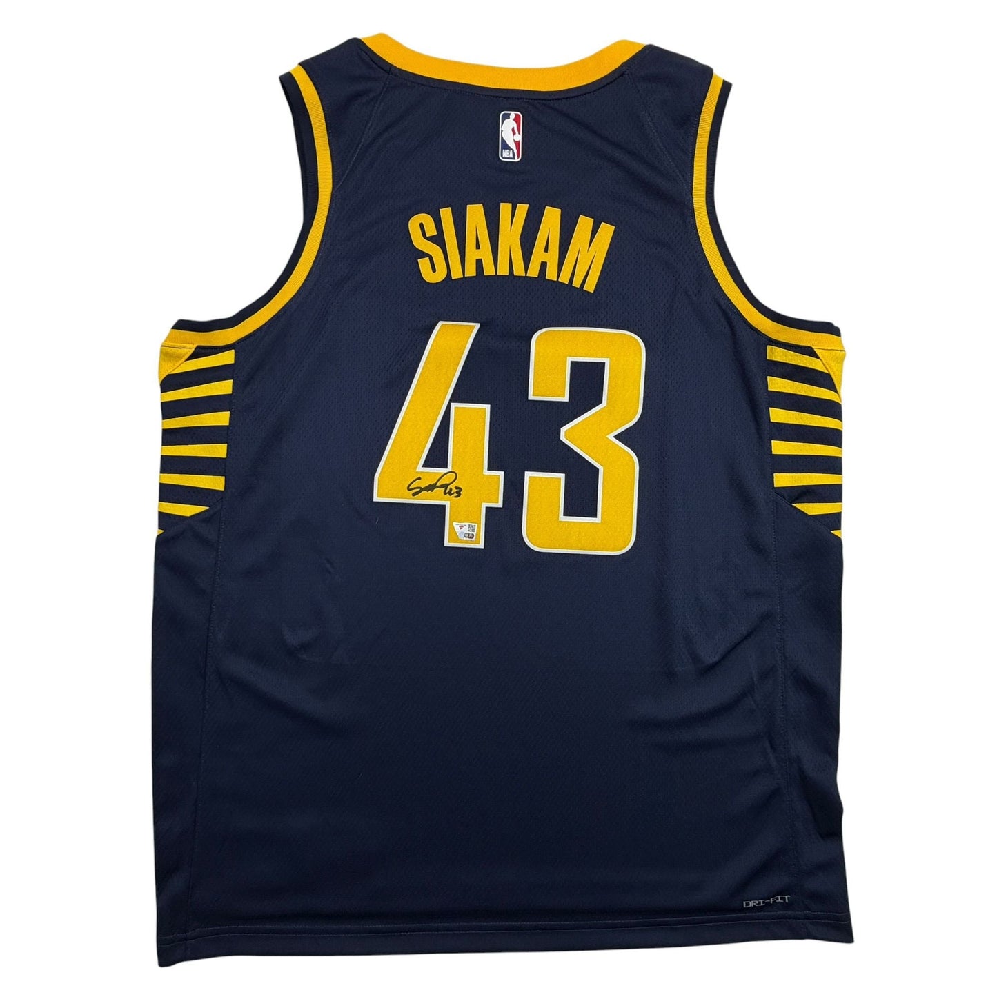 Autographed/Signed Pascal Siakam Indiana Pacers Blue Authentic Basketball Jersey Fanatics COA