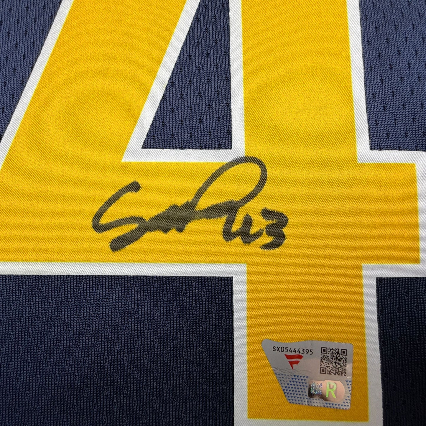 Autographed/Signed Pascal Siakam Indiana Pacers Blue Authentic Basketball Jersey Fanatics COA