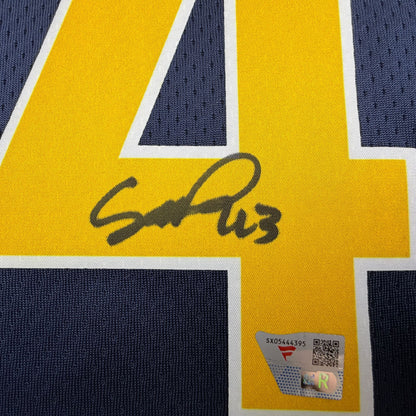 Autographed/Signed Pascal Siakam Indiana Pacers Blue Authentic Basketball Jersey Fanatics COA