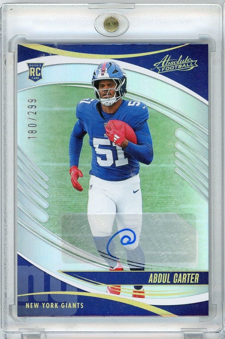 2025 Panini Absolute Abdul Carter #101 /299 Auto Rookie RC Football Card