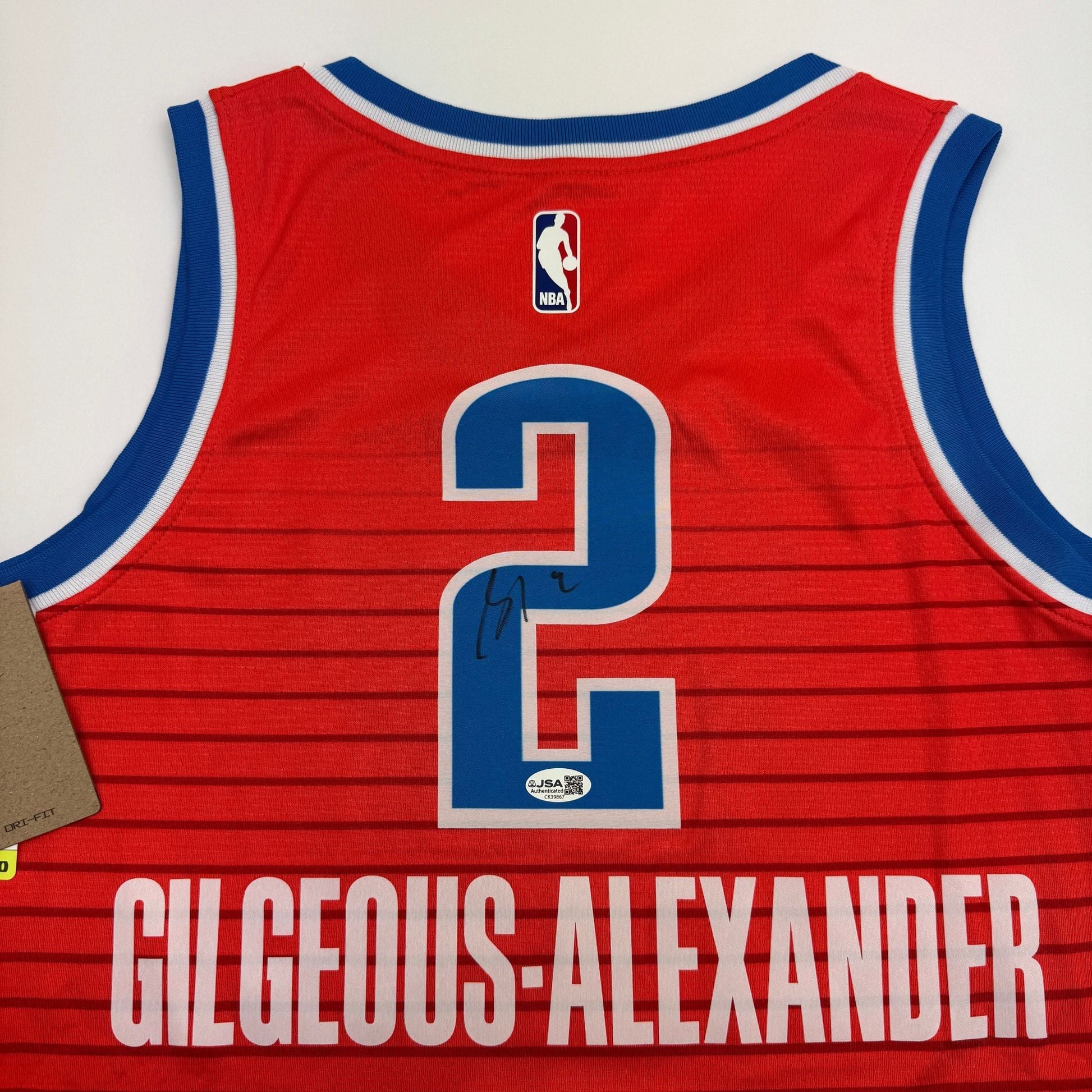 Autographed/Signed Shai Gilgeous-Alexander SGA Oklahoma City OKC Thunder Orange Authentic Basketball Jersey JSA COA