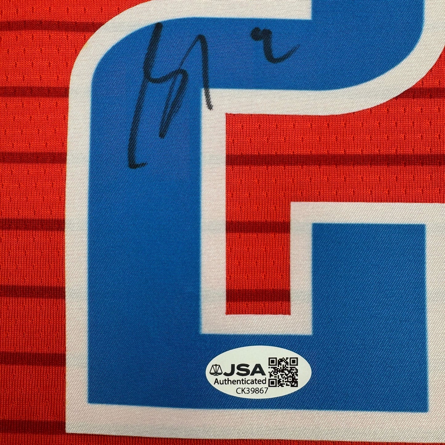 Autographed/Signed Shai Gilgeous-Alexander SGA Oklahoma City OKC Thunder Orange Authentic Basketball Jersey JSA COA