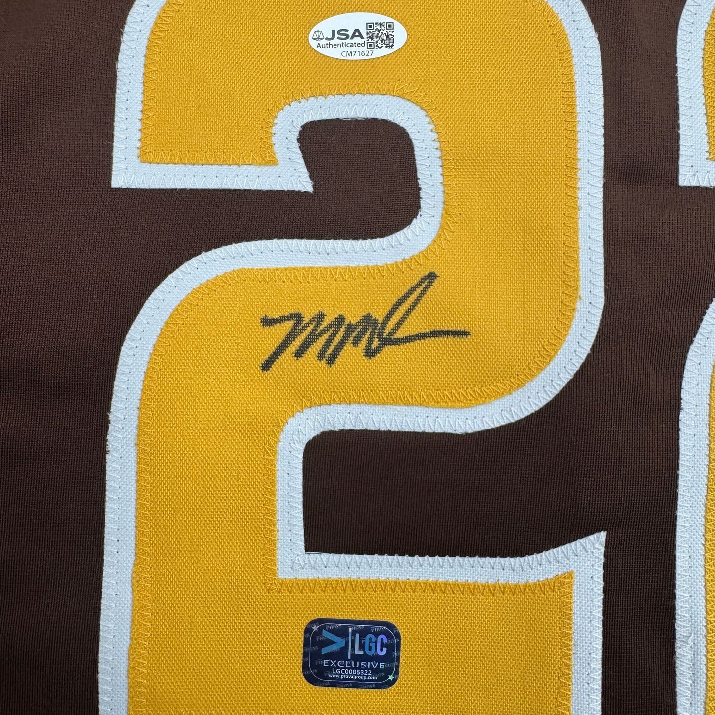 Autographed/Signed Mason Miller San Diego Brown Baseball Jersey LCG Prova COA
