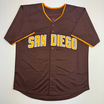 Autographed/Signed Mason Miller San Diego Brown Baseball Jersey LCG Prova COA