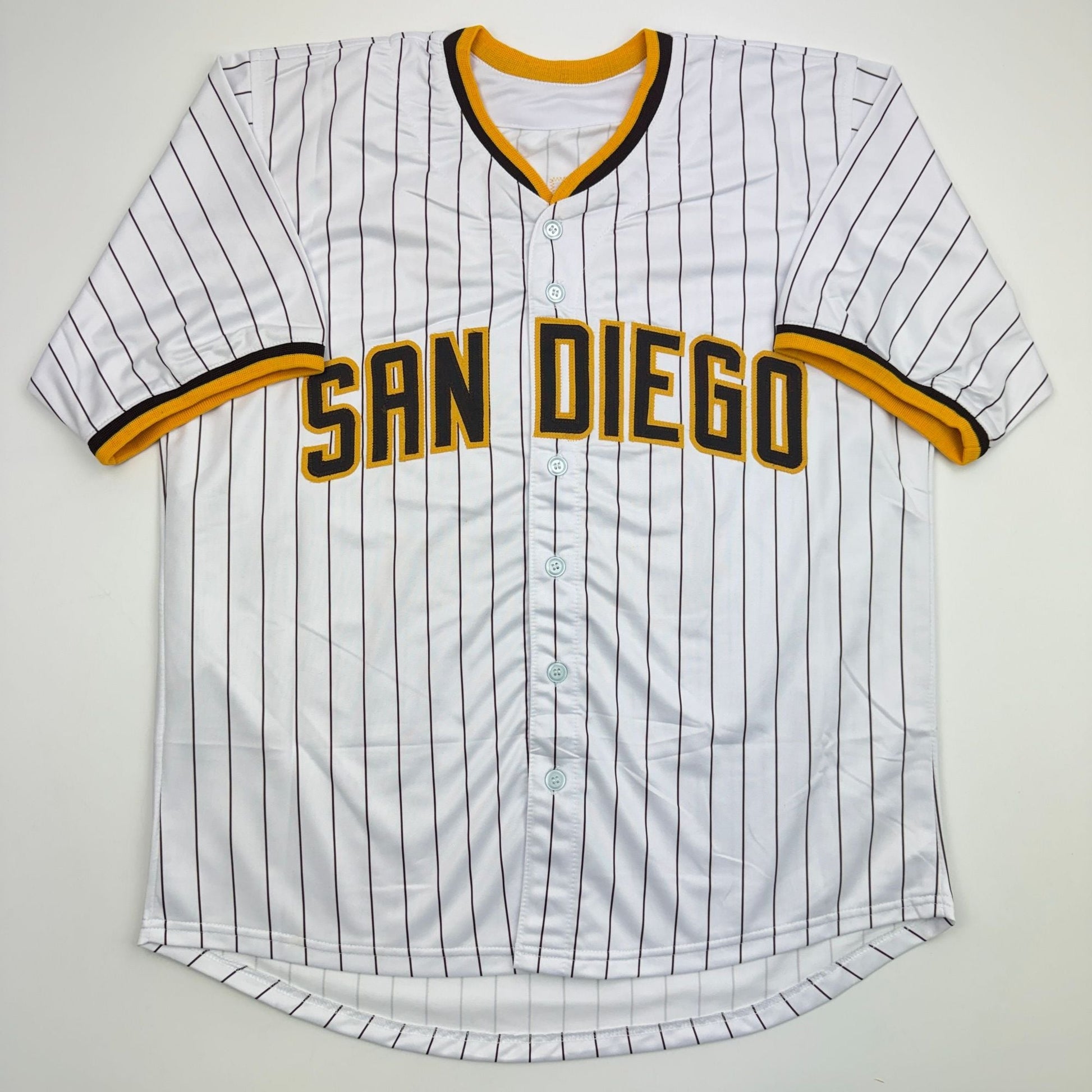 Autographed/Signed Mason Miller San Diego Pinstripe Baseball Jersey LCG Prova COA