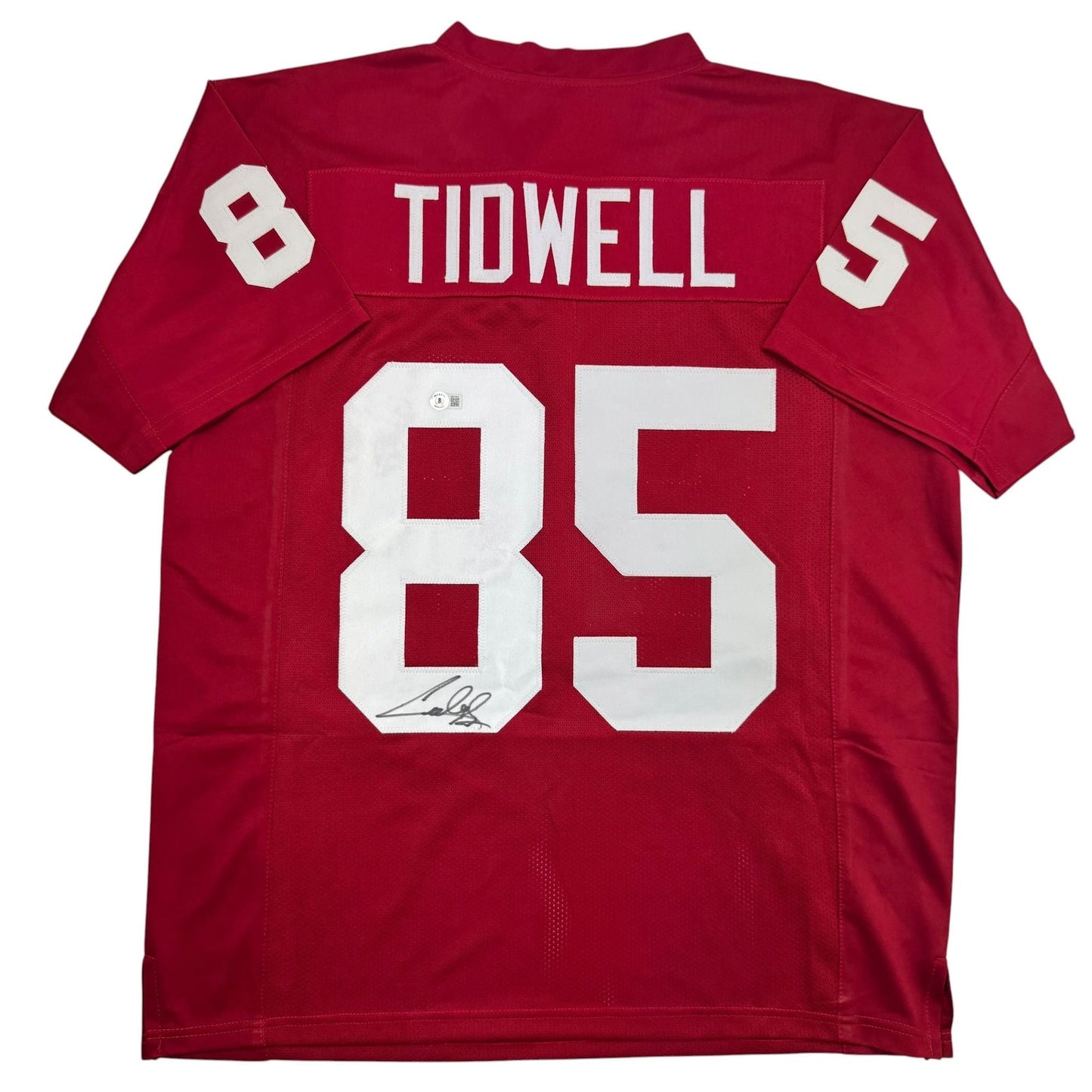 Autographed/Signed Cuba Gooding Jr Rod Tidwell Jerry Maguire Arizona Red Football Jersey Beckett BAS COA