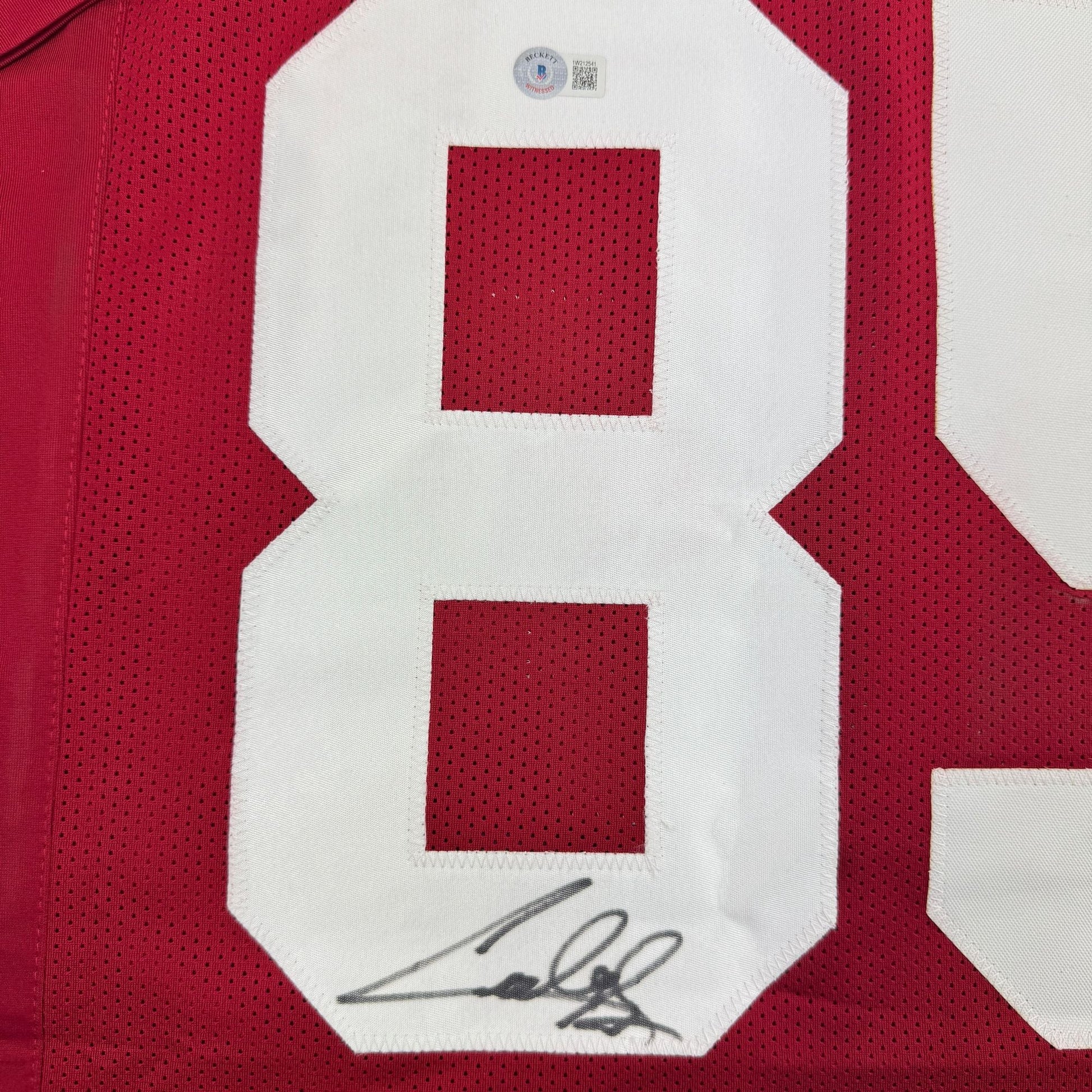 Autographed/Signed Cuba Gooding Jr Rod Tidwell Jerry Maguire Arizona Red Football Jersey Beckett BAS COA