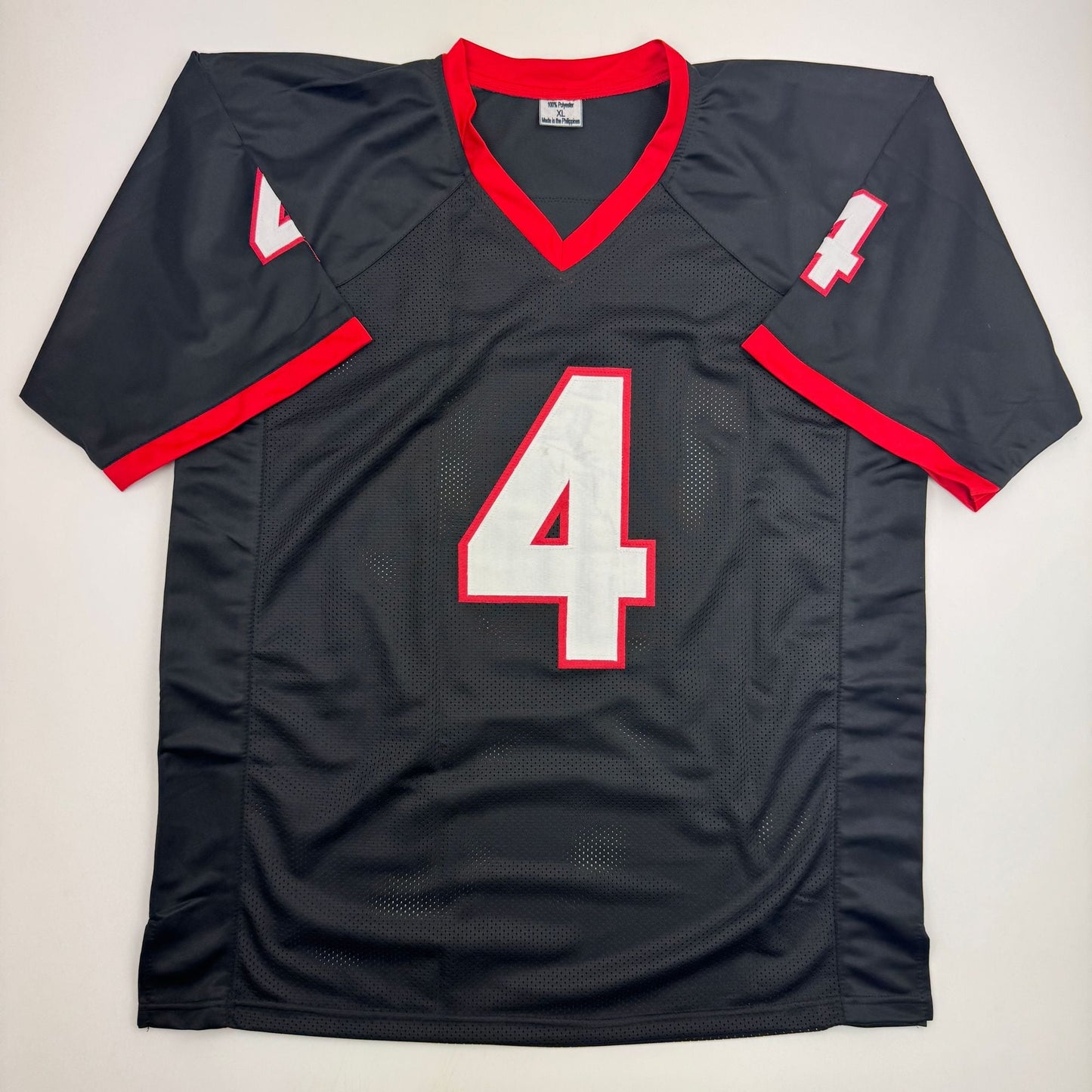 Autographed/Signed James Cook Georgia Black College Football Jersey Beckett BAS COA