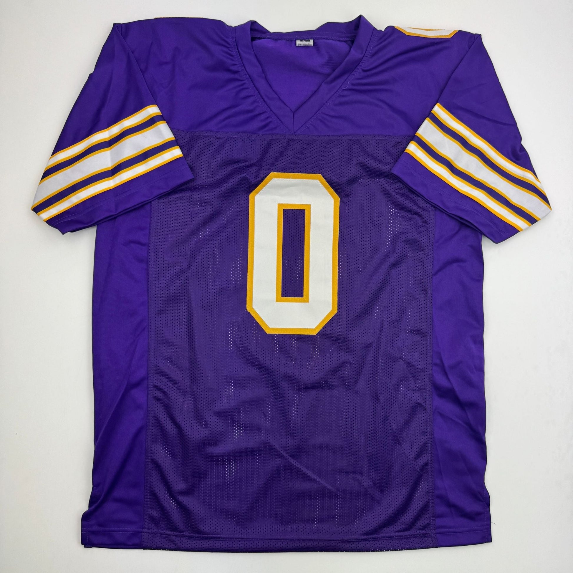 Autographed/Signed Ivan Pace Jr. Minnesota Purple Retro Football Jersey Beckett BAS COA