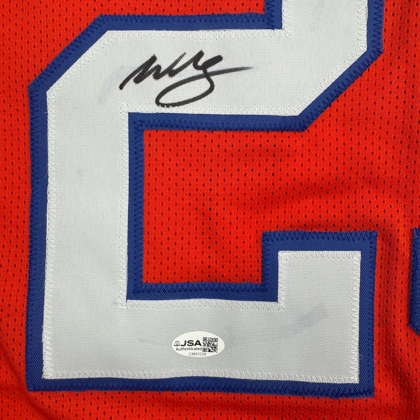 Autographed/Signed Willis McGahee Denver Retro Orange Football Jersey JSA COA