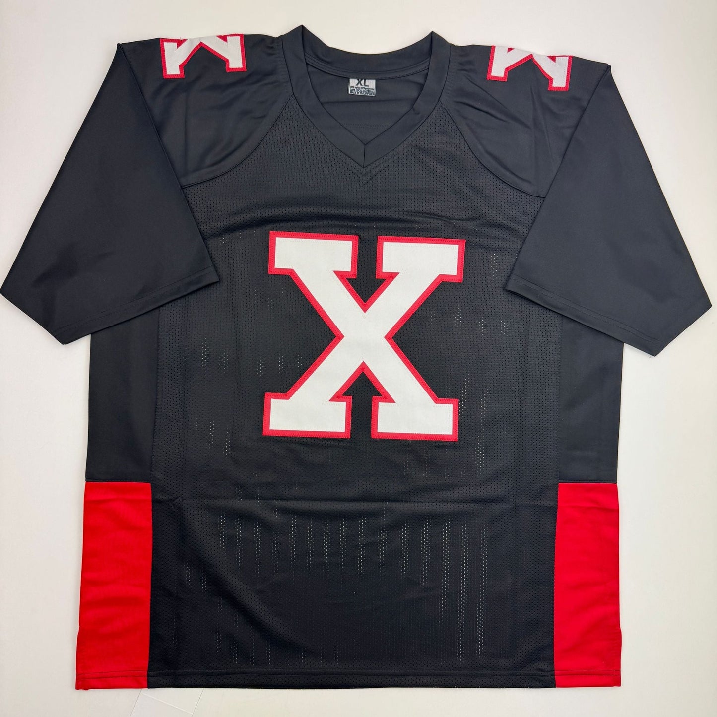 Autographed/Signed Bill Goldberg Battle X Mean Machine The Longest Yard Black Football Jersey JSA COA