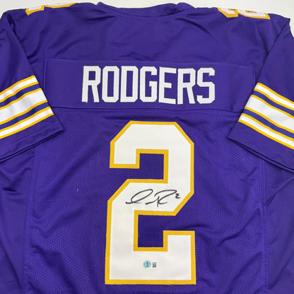 Autographed/Signed Isaiah Rodgers Minnesota Purple Retro Football Jersey Beckett BAS COA