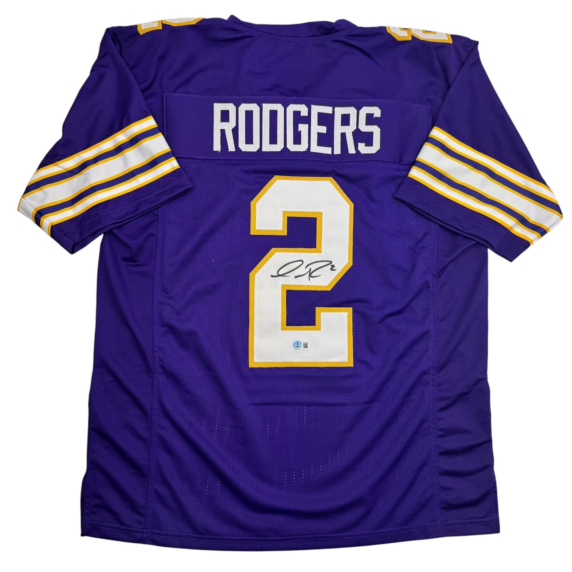 Autographed/Signed Isaiah Rodgers Minnesota Purple Retro Football Jersey Beckett BAS COA