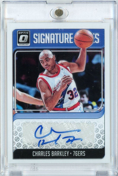 2018 Panini Donruss Optic Charles Barkley #SGCBK Signature Series Auto Basketball Card