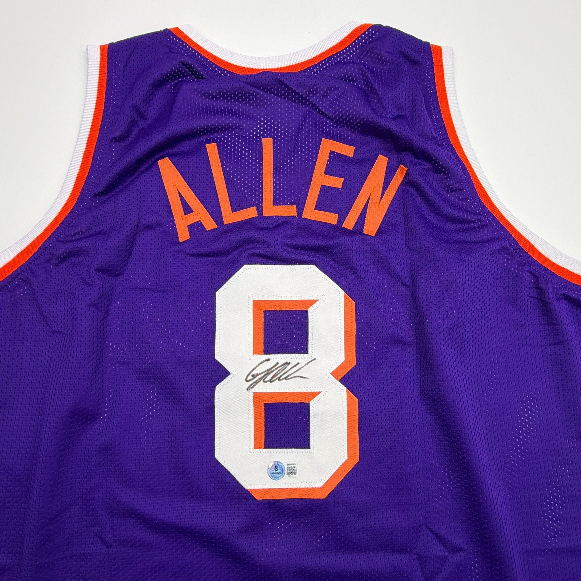 Autographed/Signed Grayson Allen Phoenix Purple Basketball Jersey Beckett BAS COA