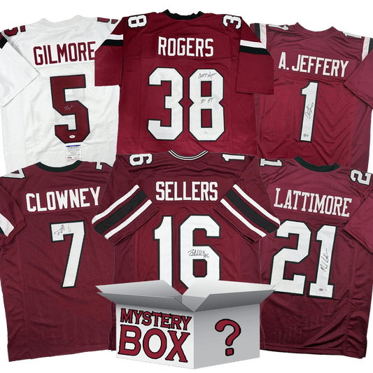 Autographed/Signed University of South Carolina College Football Jersey Mystery Box with PSA JSA or Beckett COA