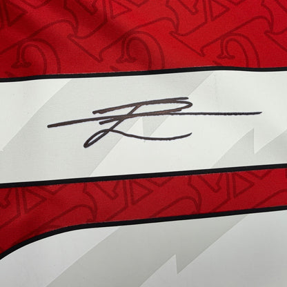Autographed/Signed Eberechi Eze Arsenal Red Soccer Futbol Jersey Beckett BAS COA