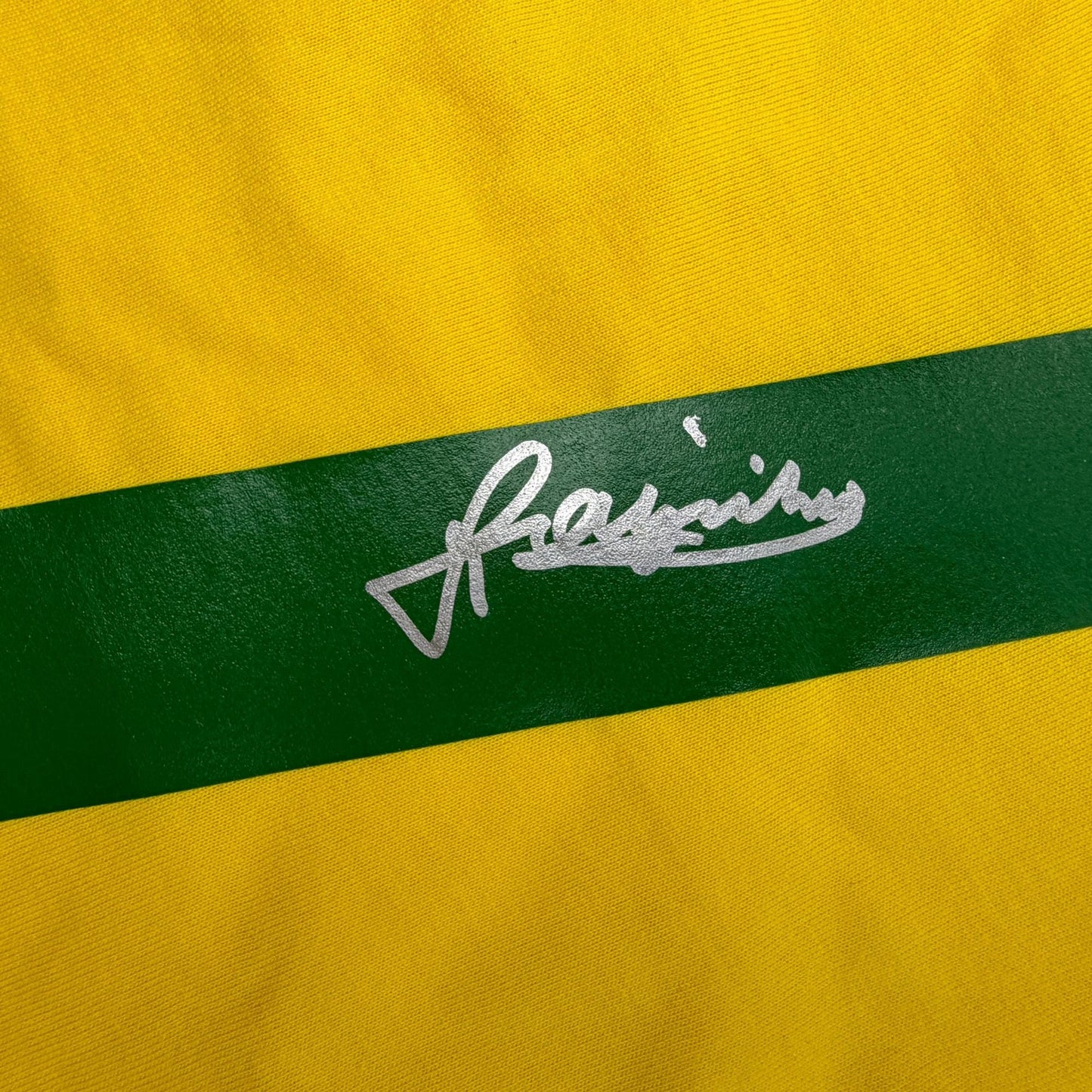 Autographed/Signed Jairzinho Brazil Yellow Soccer Futbol Jersey Beckett BAS COA