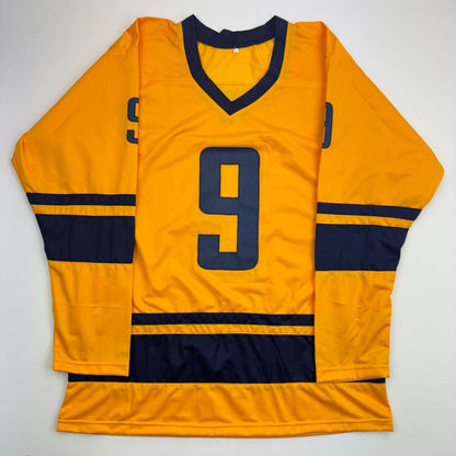 Autographed/Signed Filip Forsberg Sweden Yellow Hockey Jersey JSA COA