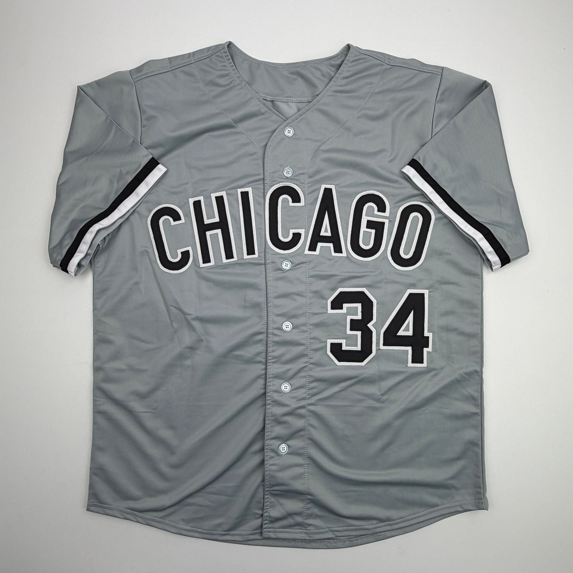 Autographed/Signed Freddy Garcia Chicago Grey Baseball Jersey Beckett BAS COA