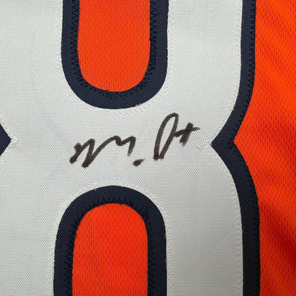 Framed Autographed/Signed Montez Sweat 35x39 Chicago Orange Pro Cut Football Jersey JSA COA
