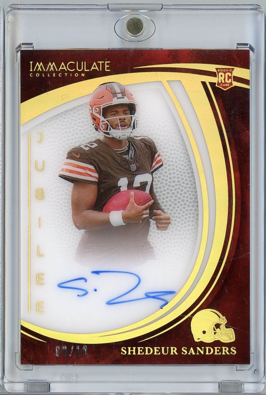 2025 Panini Immaculate Shedeur Sanders #JSSSS /10 Jubilee Auto Rookie RC Football Card