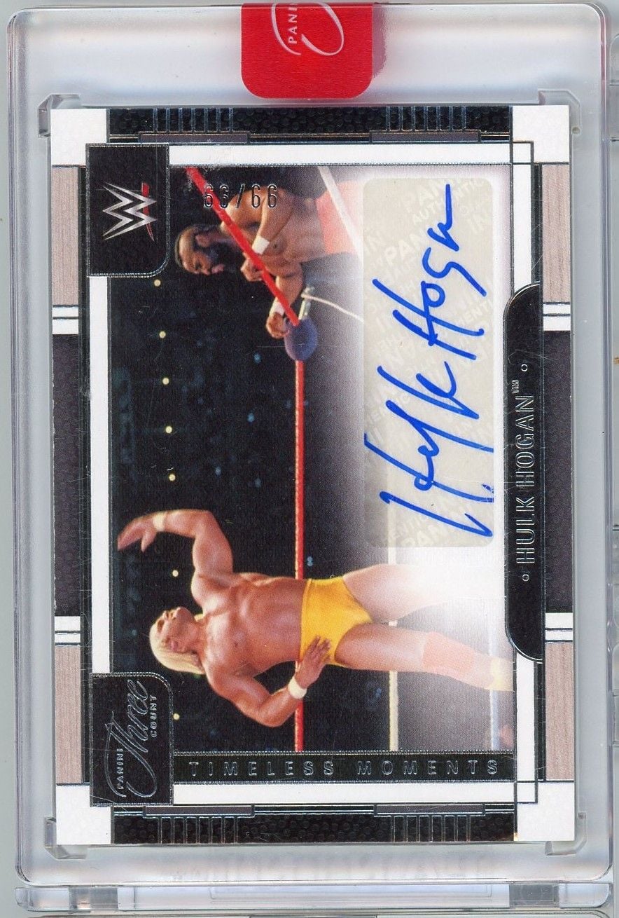  2024 Panini Three Count WWE Hulk Hogan #THHHG 99/99 Timeless Moments Auto Wrestling Card