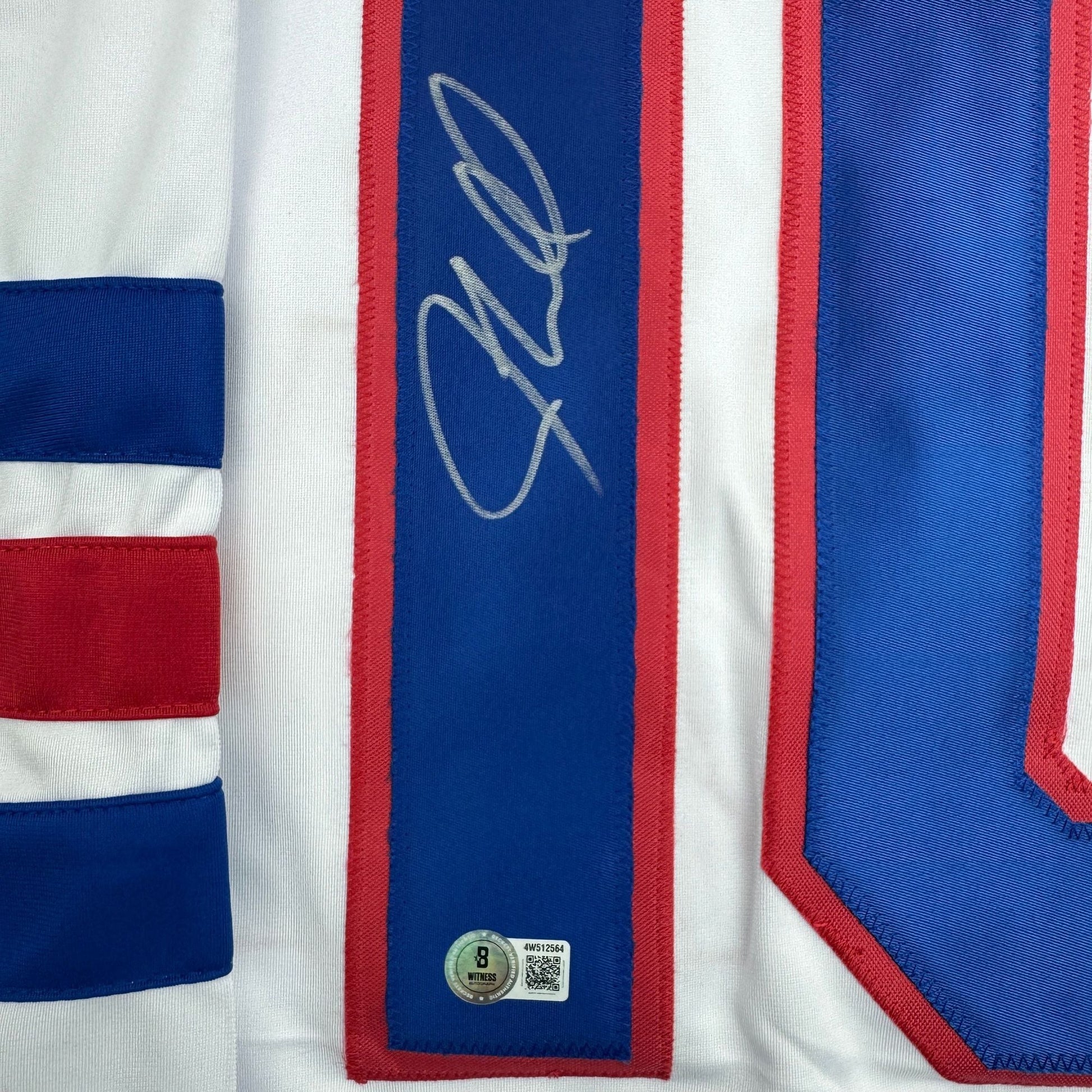 Autographed/Signed JT J.T. Miller Team USA White Hockey Jersey Beckett BAS COA