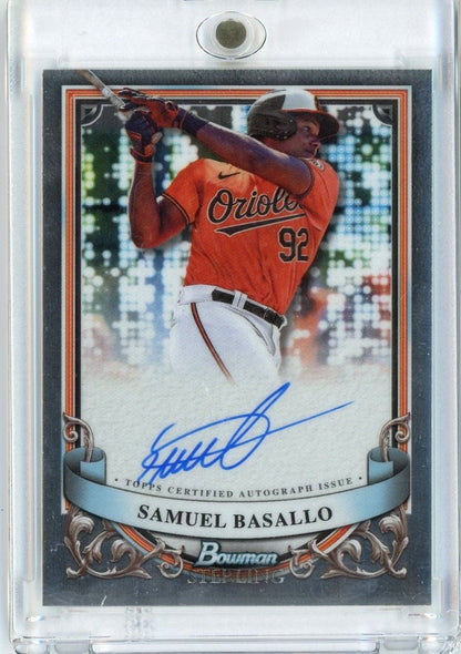2024 Bowman Sterling Samuel Basallo #PASB Autograph Rookie RC Baseball Card
