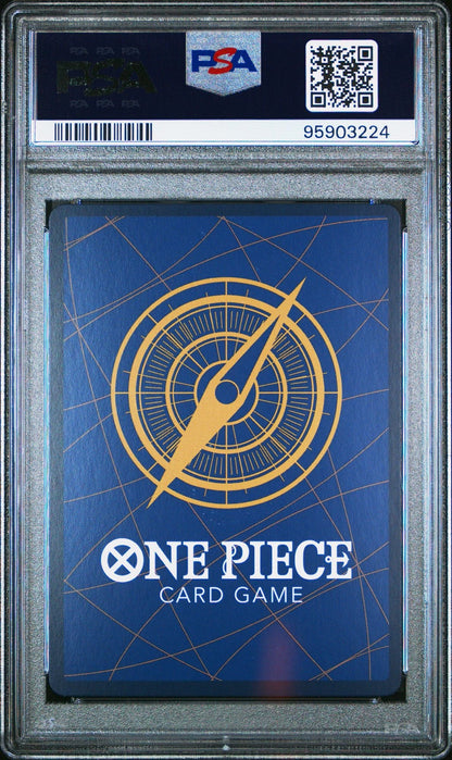 Graded 2024 One Piece Ain #002 500 Years in the Future Trading Card Game PSA 10 Gem Mint