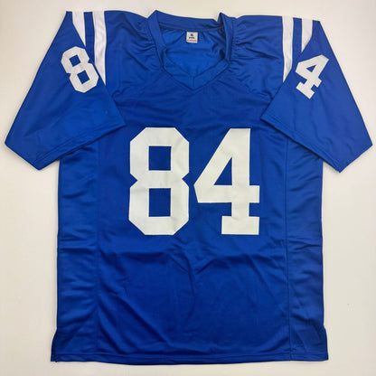 Autographed/Signed Tyler Warren Indianapolis Blue Football Jersey JSA COA