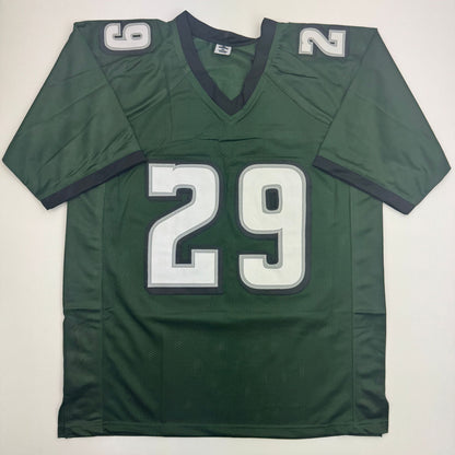 Autographed/Signed LeGarrette Blount Philadelphia Green Football Jersey JSA COA