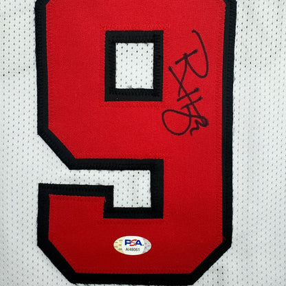 Autographed/Signed Ron Harper Chicago White Basketball Jersey PSA/DNA COA