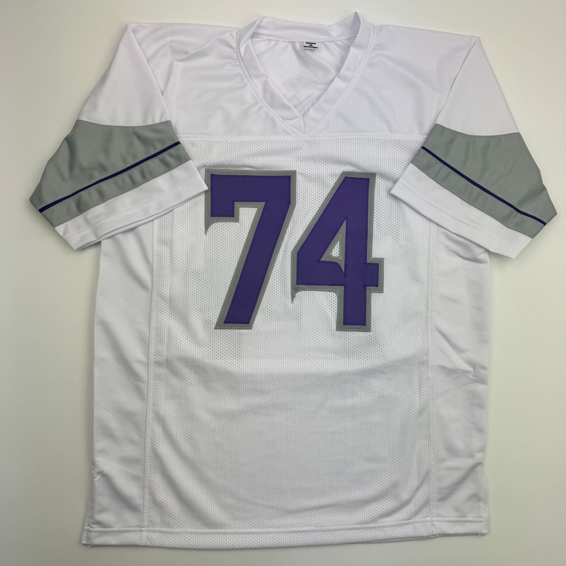 Autographed/Signed Donovan Jackson Minnesota White Alternate Football Jersey Beckett BAS COA