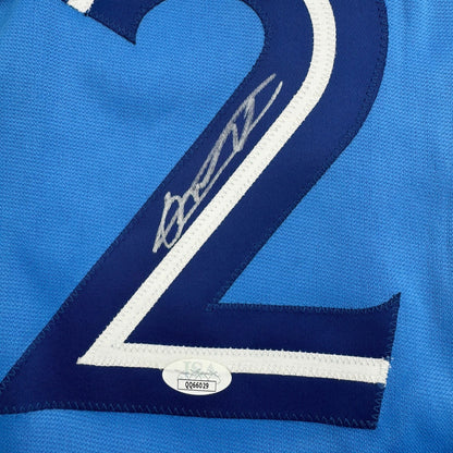 Autographed/Signed Vladimir Guerrero Jr. Toronto Blue Baseball Jersey JSA COA